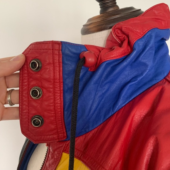 INSANE✨ Vintage Leather Patchwork Jacket - Picture 8 of 16